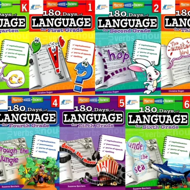180 DAYS OF LANGUAGE FOR KINDERGARTEN LEVEL K-6