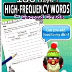 180 DAYS OF MATH FOR FIRST GRADE LEVEL 1-4 (High Frequency Words 1-2)
