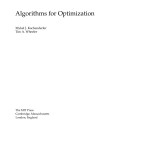 Algorithms for Optimization