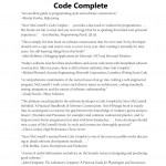 Code Complete A Practical Handbook of Software Construction