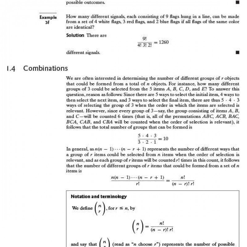 A First Course in Probability