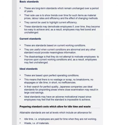 ACCA Kaplan F5 Performance Management (PM) Essential Text 2015