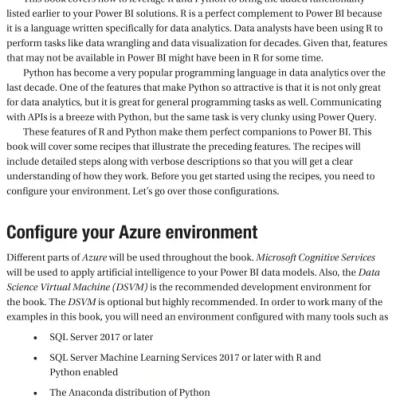Advanced Analytics in Power BI with R and Python