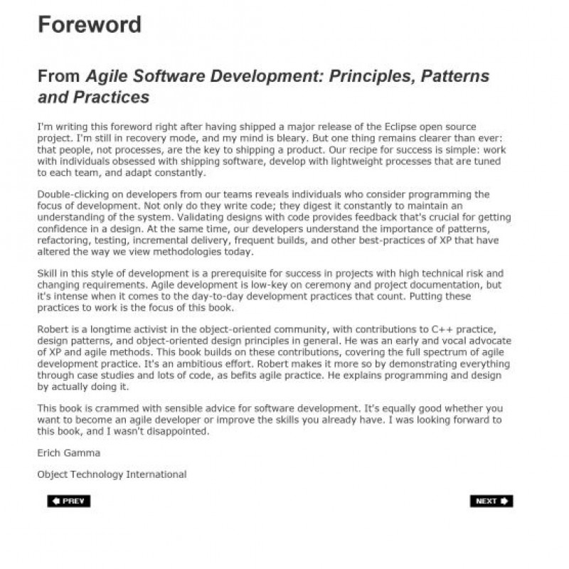 Agile Principles, Patterns, and Practices in C
