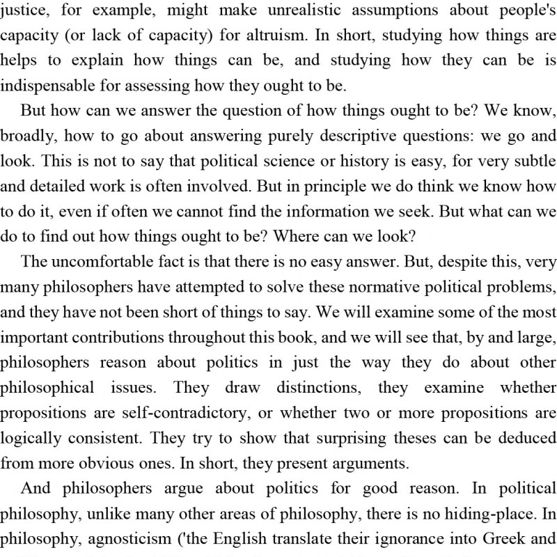 AN INTRODUCTION TO POLITICAL PHILOSOPHY (Sách đen trắng)