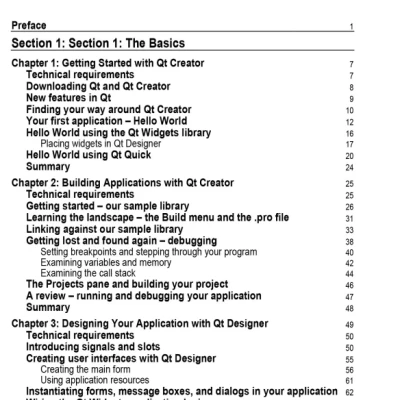 Application Development with Qt Creator