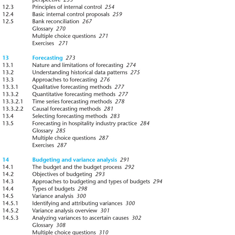 Sách Basic Management Accounting for the Hospitality Industry