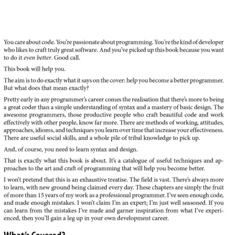 Becoming a Better Programmer