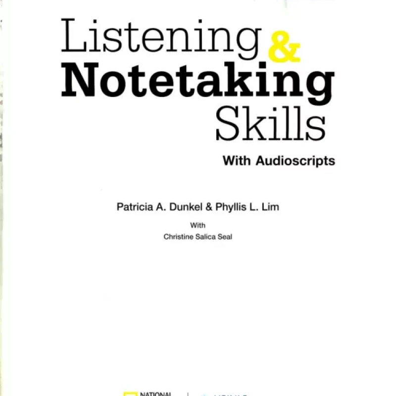 bộ sách 3 quyển Listening & Notetaking Skills 1,2,3 ( sách màu)