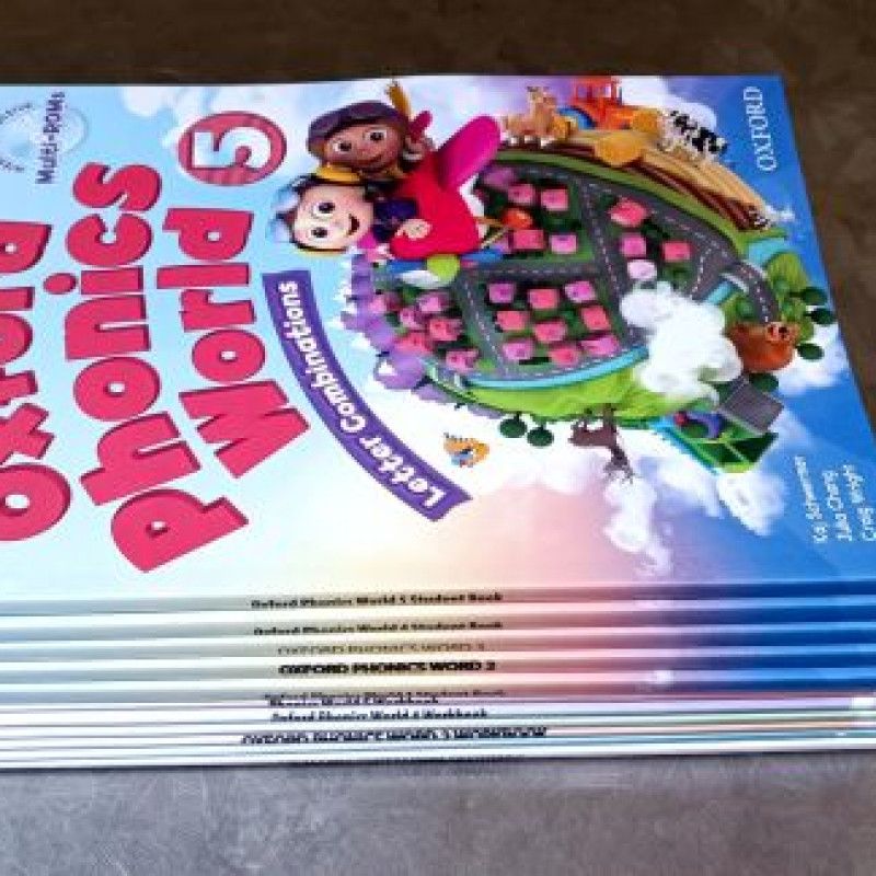 Bộ sách Oxford Phonics World 1,2,3,4,5 Student Book và Workbook - Hanoi Bookstore