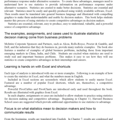 Business Statistics for Competitive Advantage with Excel 2016 (Sách đen trắng)