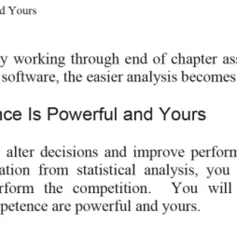 Business Statistics for Competitive Advantage with Excel 2016 (Sách đen trắng)