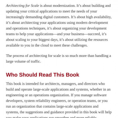 Architecting for Scale How to Maintain High Availability and Manage Risk in the Cloud