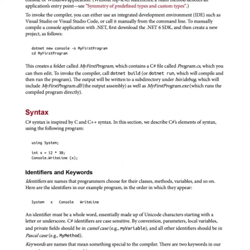 C 10 Pocket Reference Instant Help for C 10 Programmers