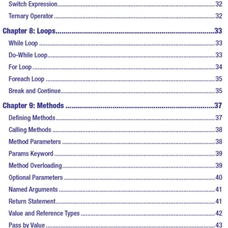 C 10 Quick Syntax Reference