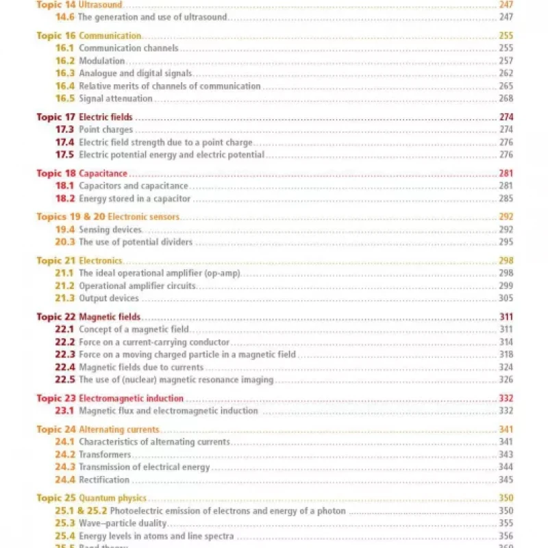 Cambridge International AS and A Level Physics, 2nd edition [ màu ]