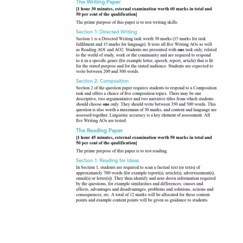 Cambridge O Level English