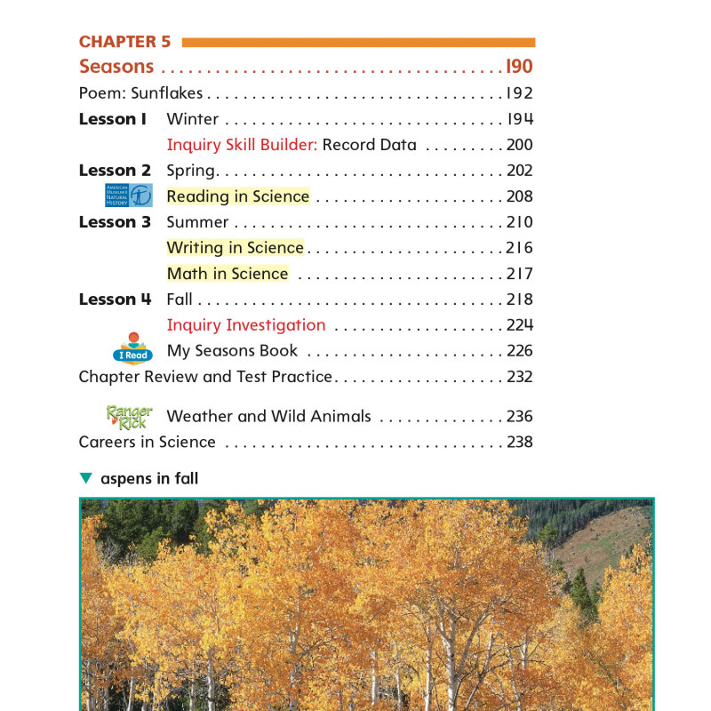 California Science Grade 1