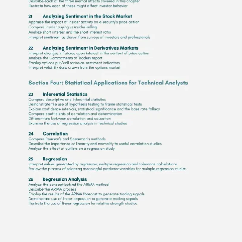 CMT Level II 2019 The Theory and Analysis of Technical Analysis