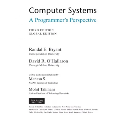 Computer Systems A Programmer’s Perspective Third Edition ( 2016)