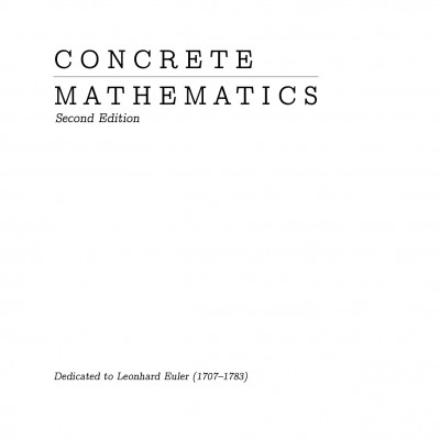 Concrete Mathematics