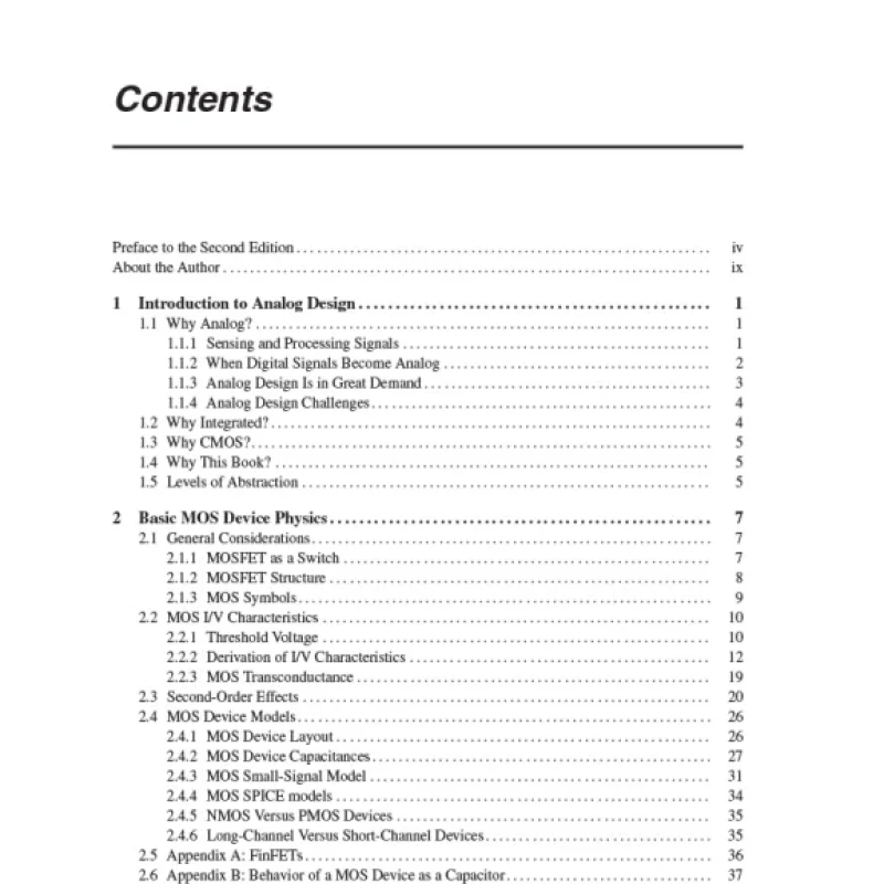 Design of Analog CMOS Integrated Circuits (2nd Edition)