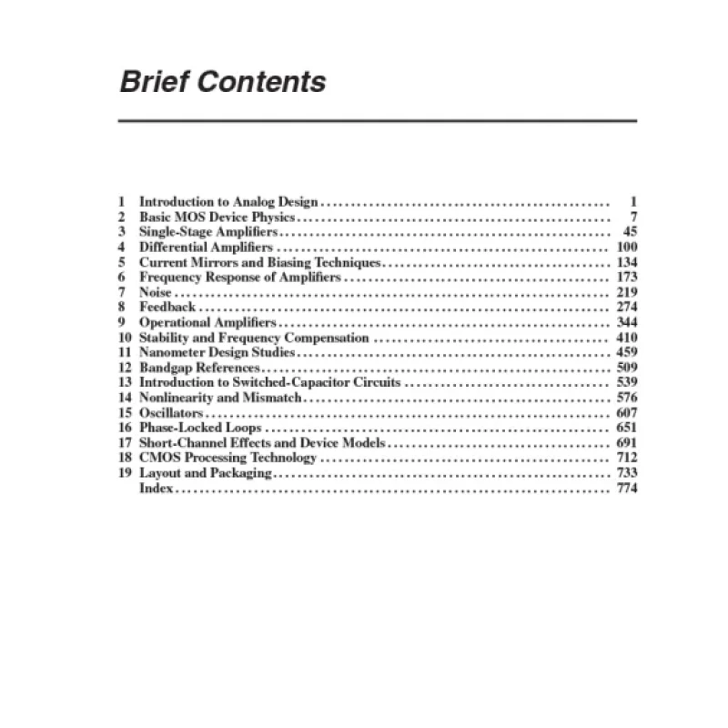 Design of Analog CMOS Integrated Circuits (2nd Edition)