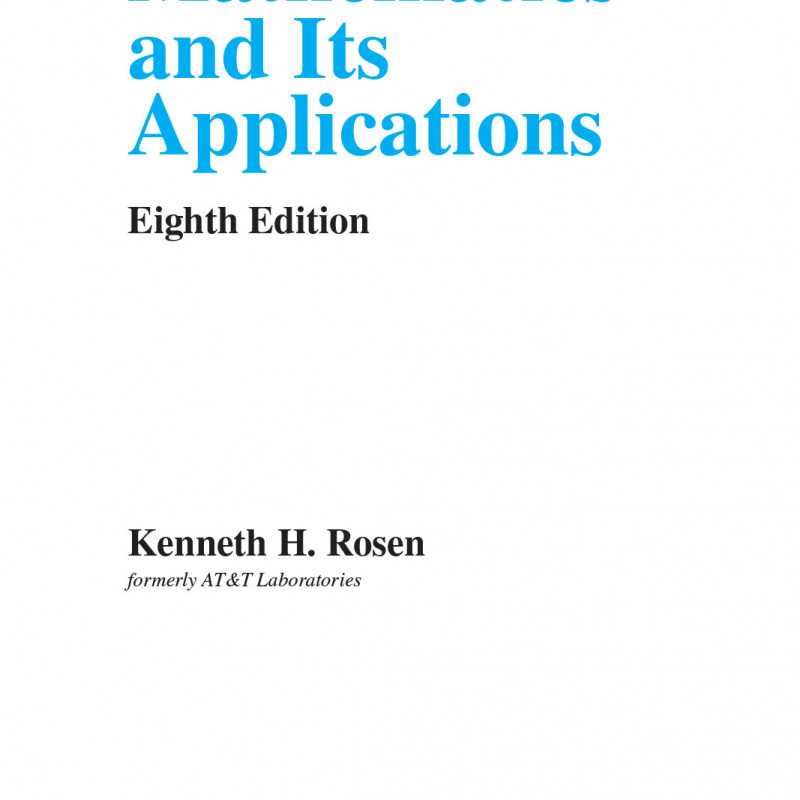 Discrete Mathematics and Its Applications