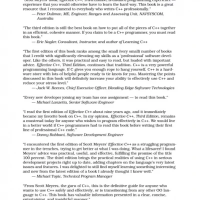 Effective C++ Third Edition