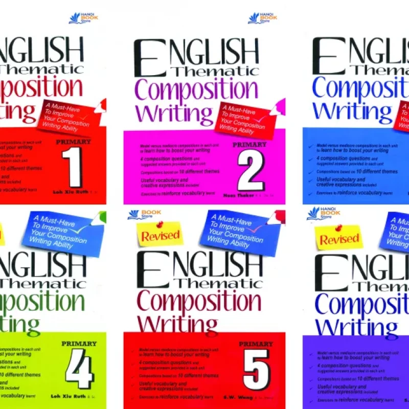6 quyển sách ENGLISH THEMATIC COMPOSITION WRITING 1-6