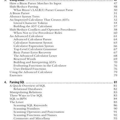 flex bison - Unix Text Processing Tools