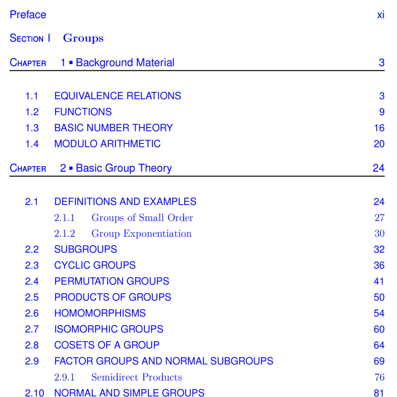 Sách Fundamentals of Abstract Algebra