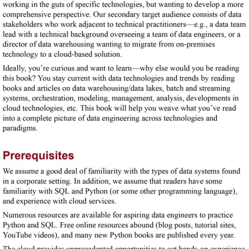 Fundamentals of Data Engineering Plan and Build Robust Data Systems