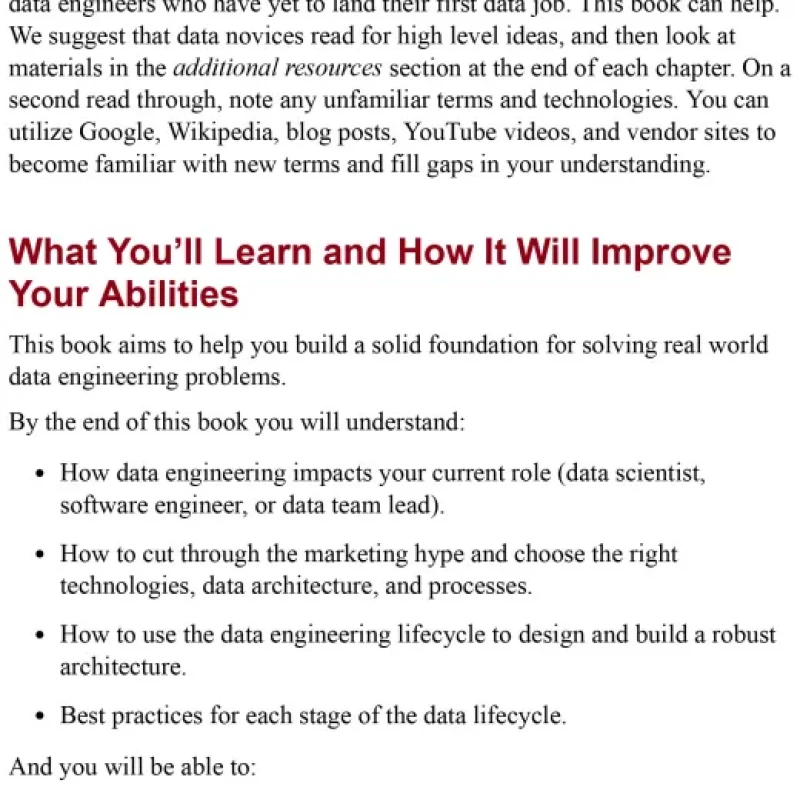 Fundamentals of Data Engineering Plan and Build Robust Data Systems