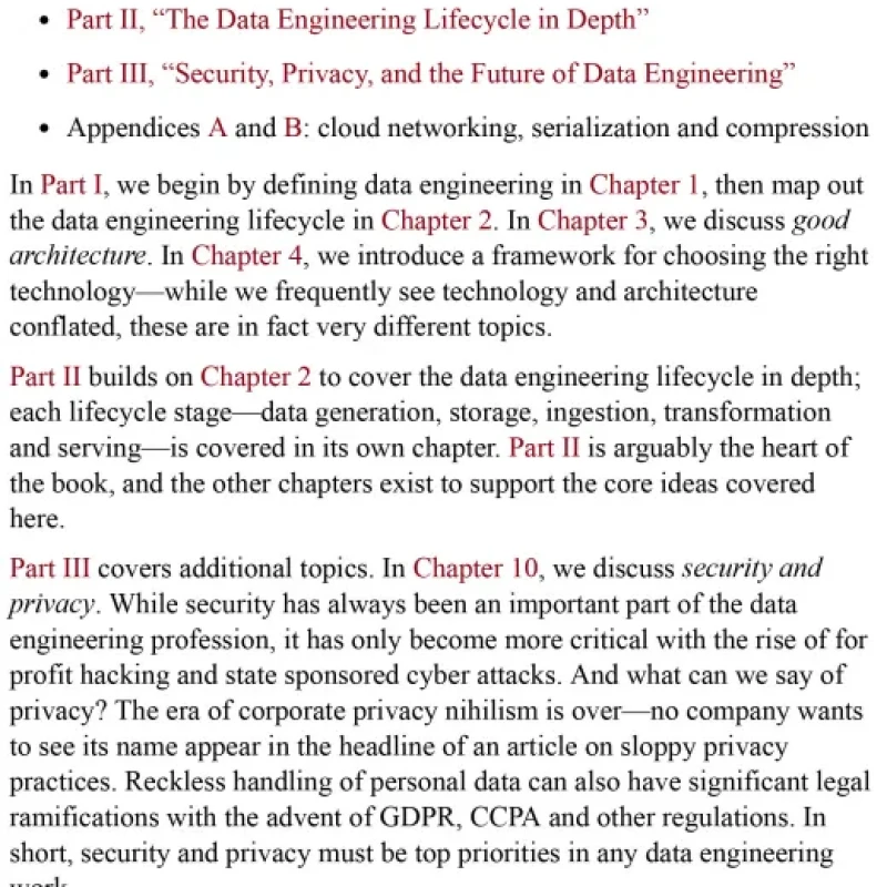 Fundamentals of Data Engineering Plan and Build Robust Data Systems