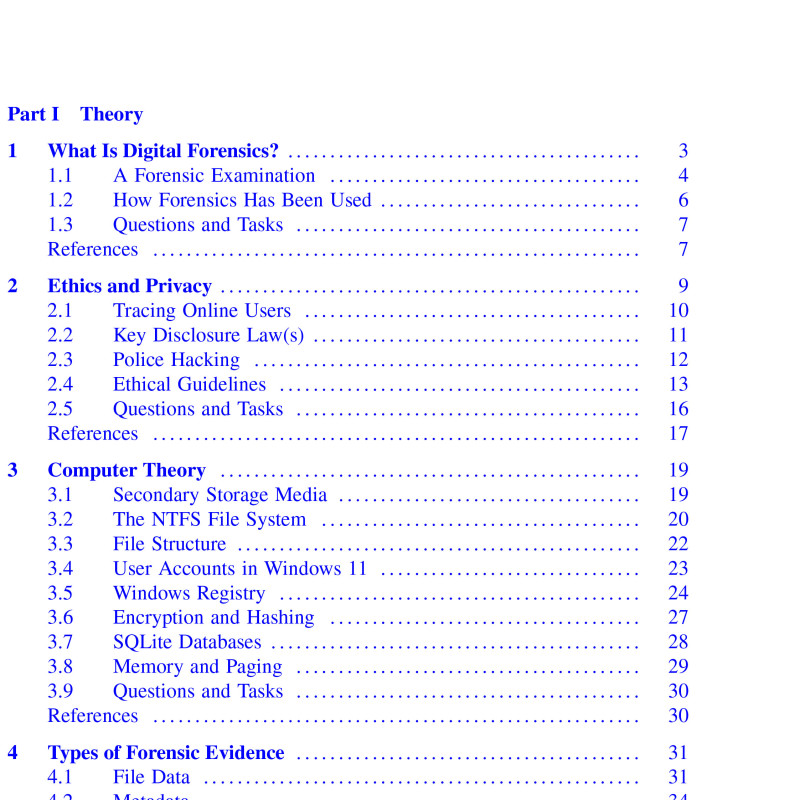 Sách Fundamentals of Digital Forensics A Guide to Theory, Research and Applications 3rd Edition
