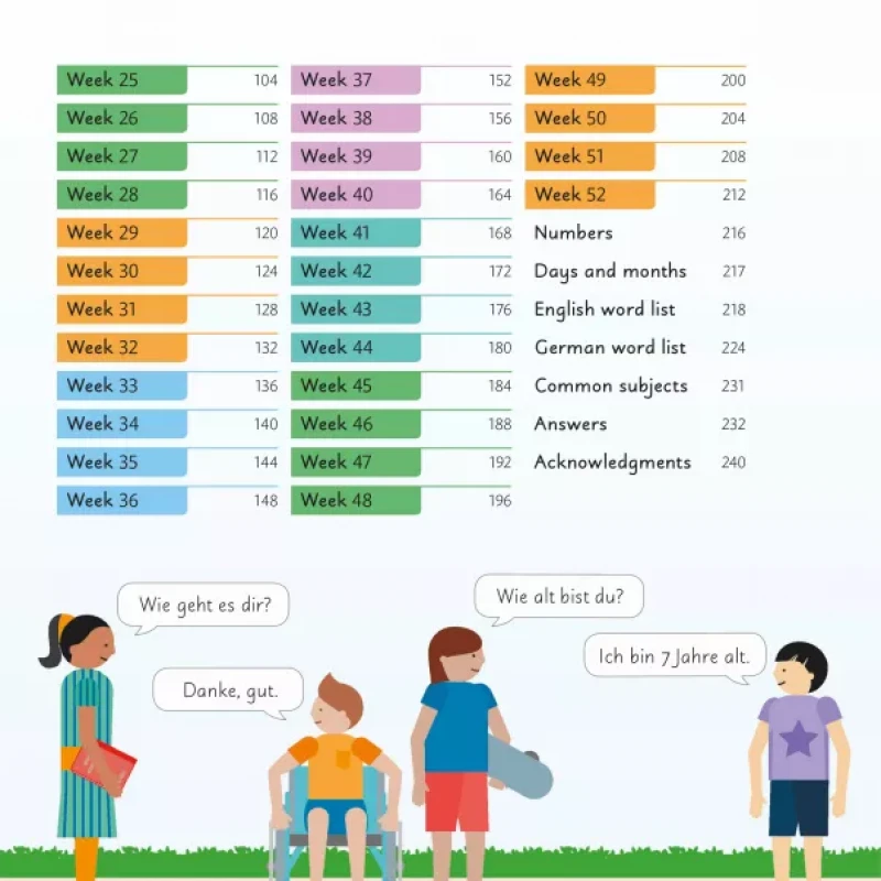 German for Everyone Junior 5 Words a Day ( sách gia công màu)