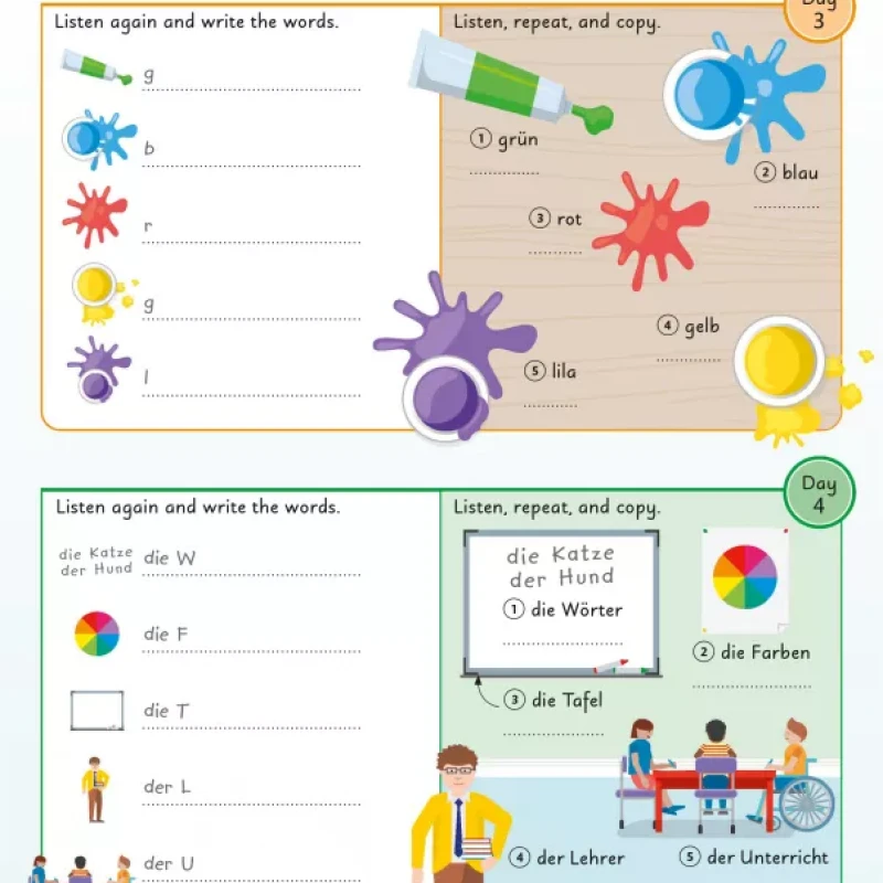 German for Everyone Junior 5 Words a Day ( sách gia công màu)