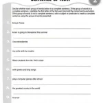 Grammar and Punctuation, Grade 6