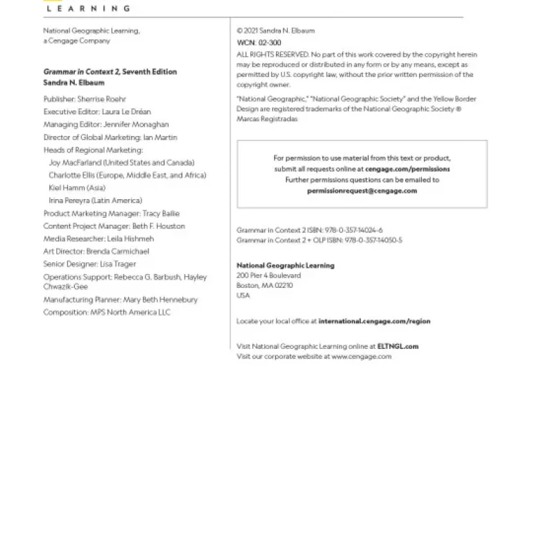Grammar In Context 2 - 7th Edition (sách màu)