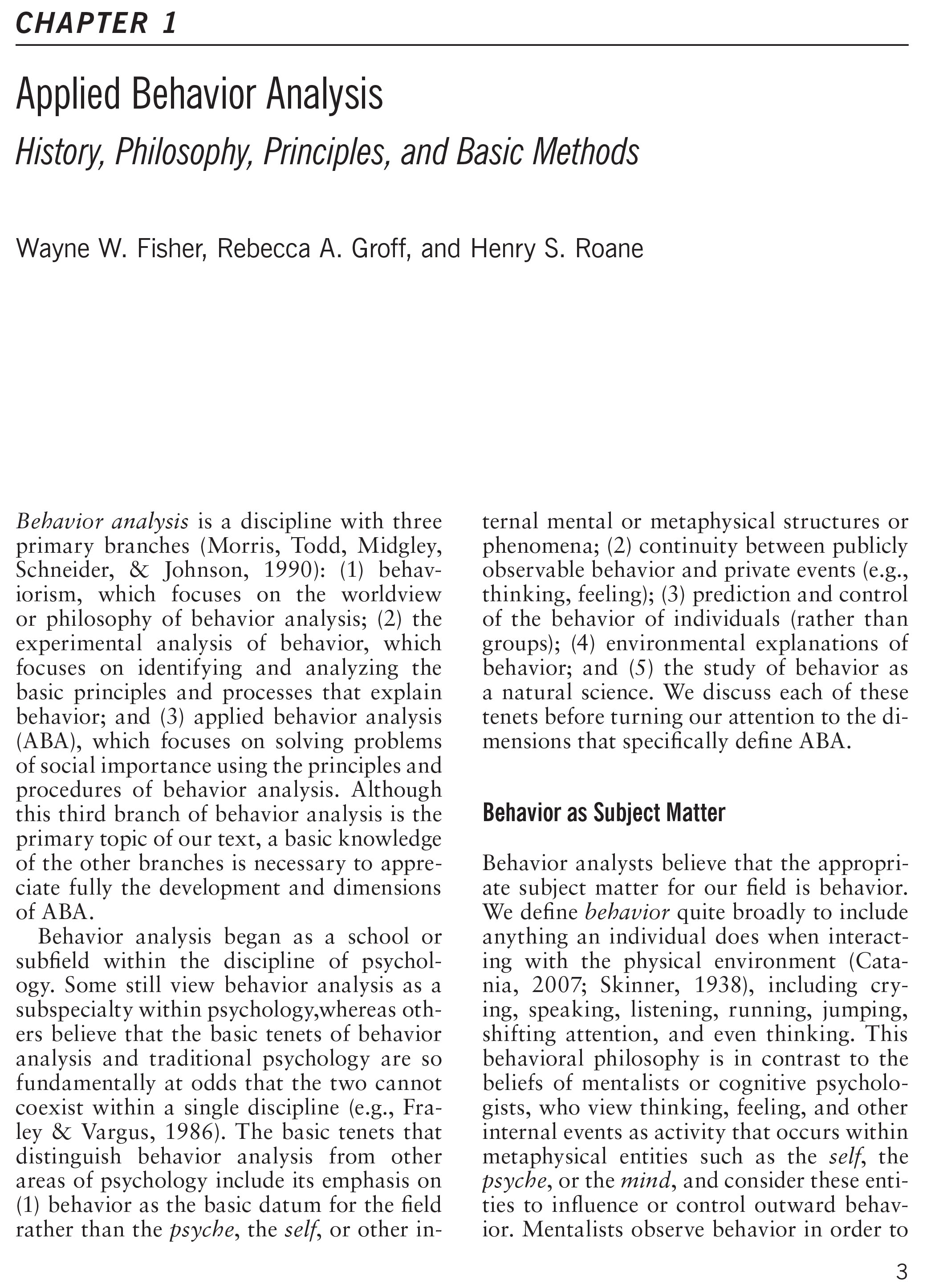 Sách Handbook of Applied Behavior Analysis