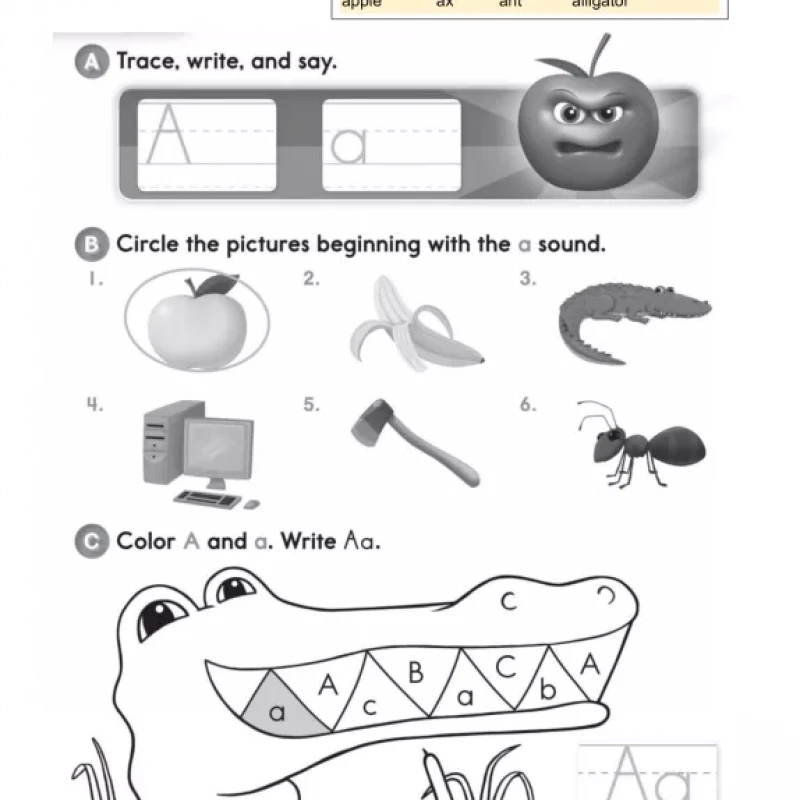 HANNIE HOMESCHOL ENGLISH BOOK K (Sách đen trắng)