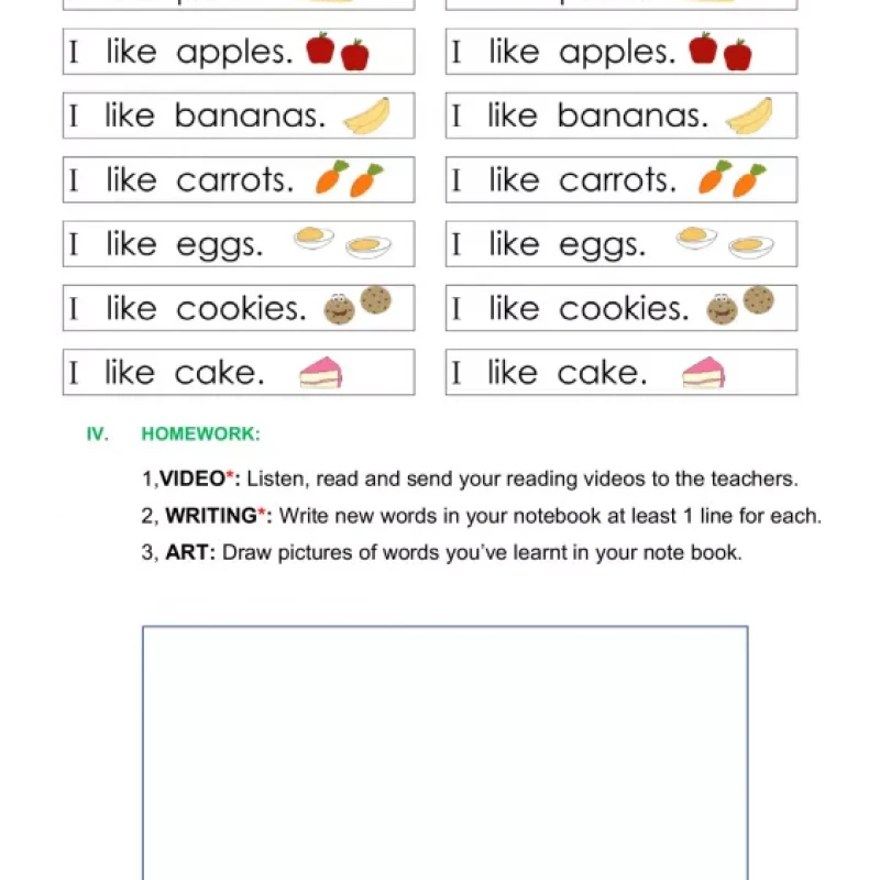 HANNIE HOMESCHOL ENGLISH BOOK K (Sách đen trắng)