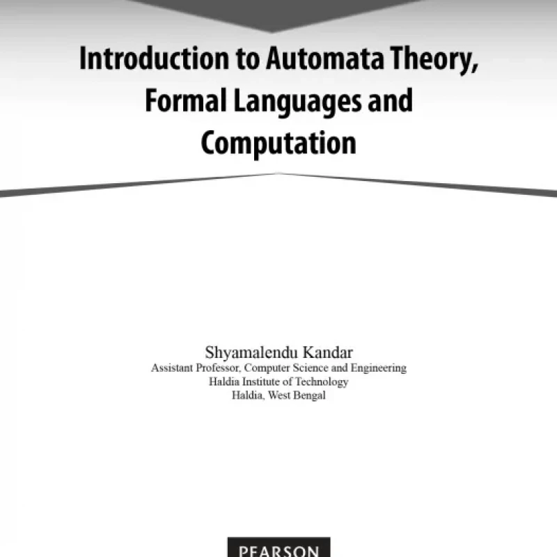 Introduction to Automata Theory, Formal Languages and Computation