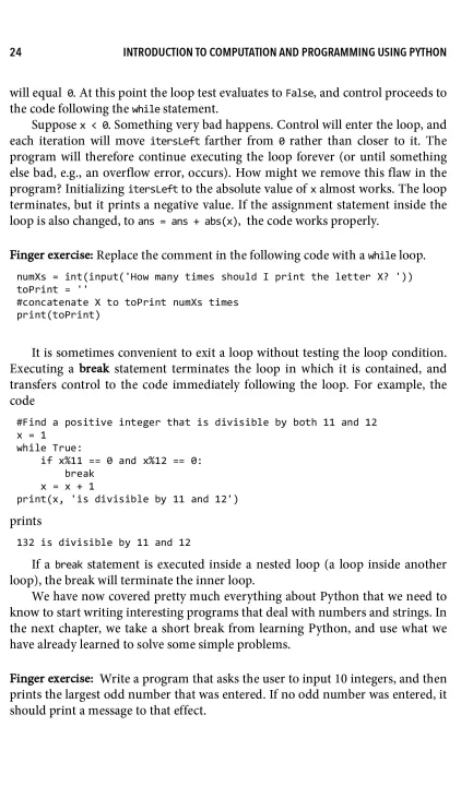 Introduction to Computation and Programming Using Python With ...