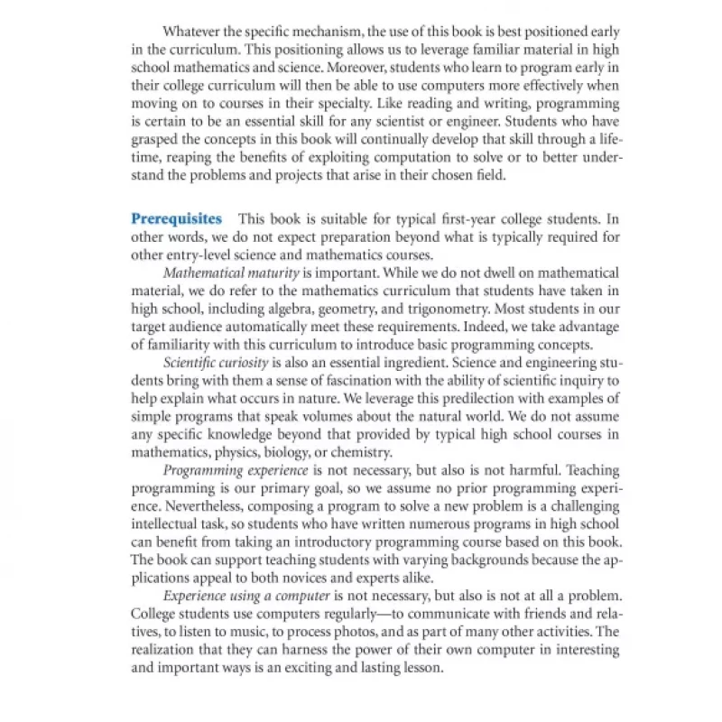 Introduction to Programming in Java. An Interdisciplinary Approach