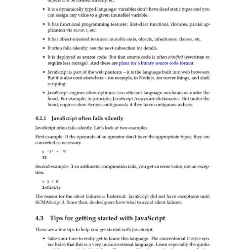 JavaScript for impatient programmers