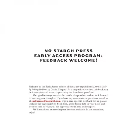 Learn To Code By Solving Problems A Python Programming Primer