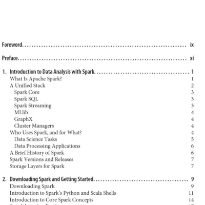 Learning Spark Lightning-Fast Big Data Analysis
