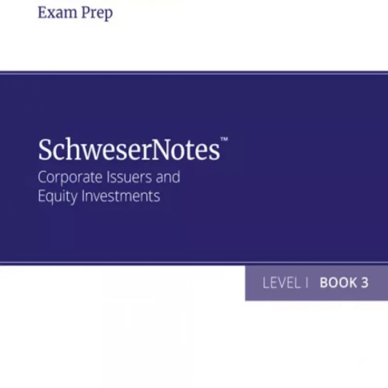 2022 CFA© Level I SchweserNotes Book 1,2,3,4,5